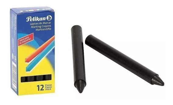 Marcador Pasta Hexagonal Pelikan Negro 12 U
