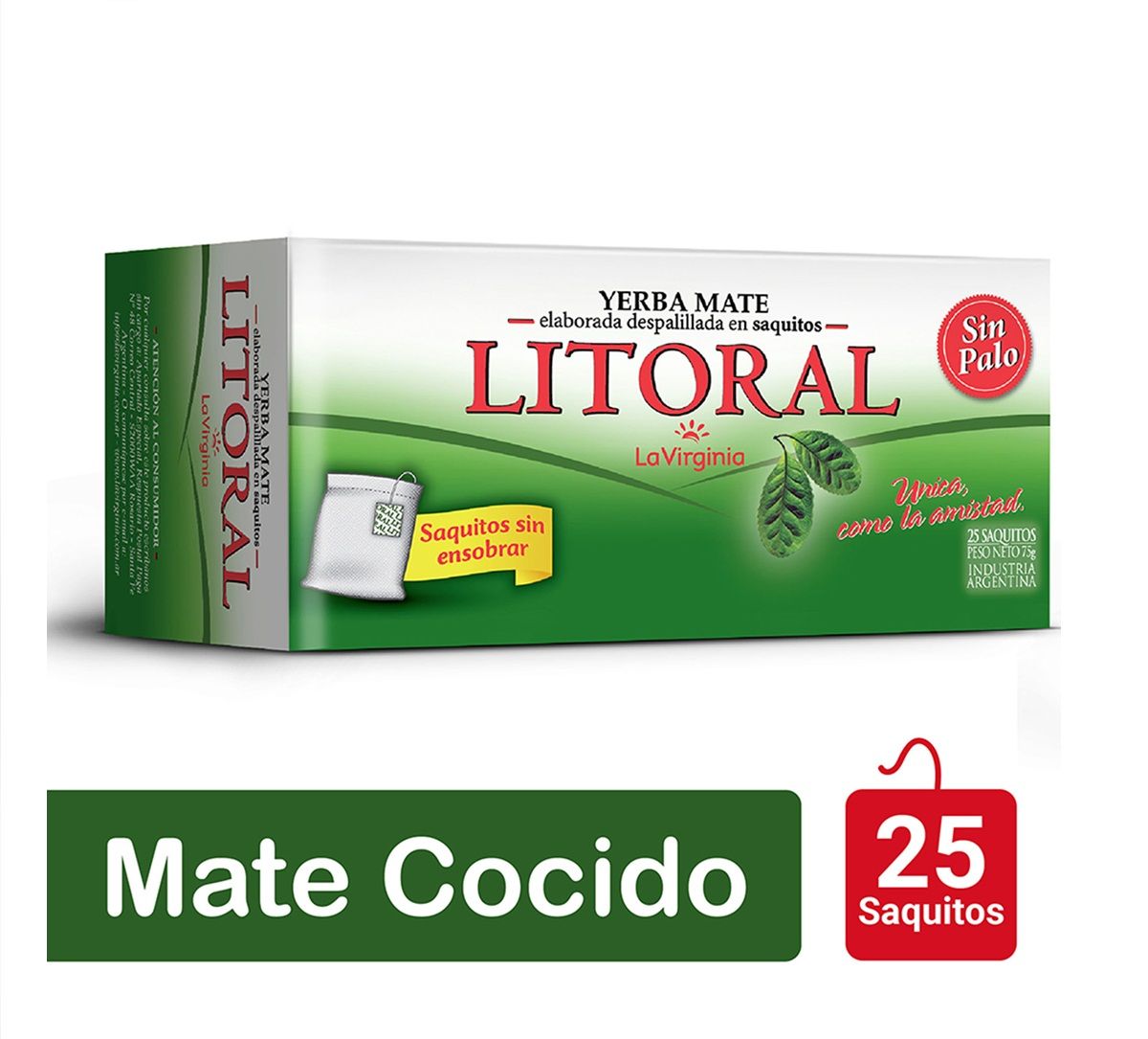 [ELIMINADO] Mate cocido Litoral x 25 Saquitos Sin sobre