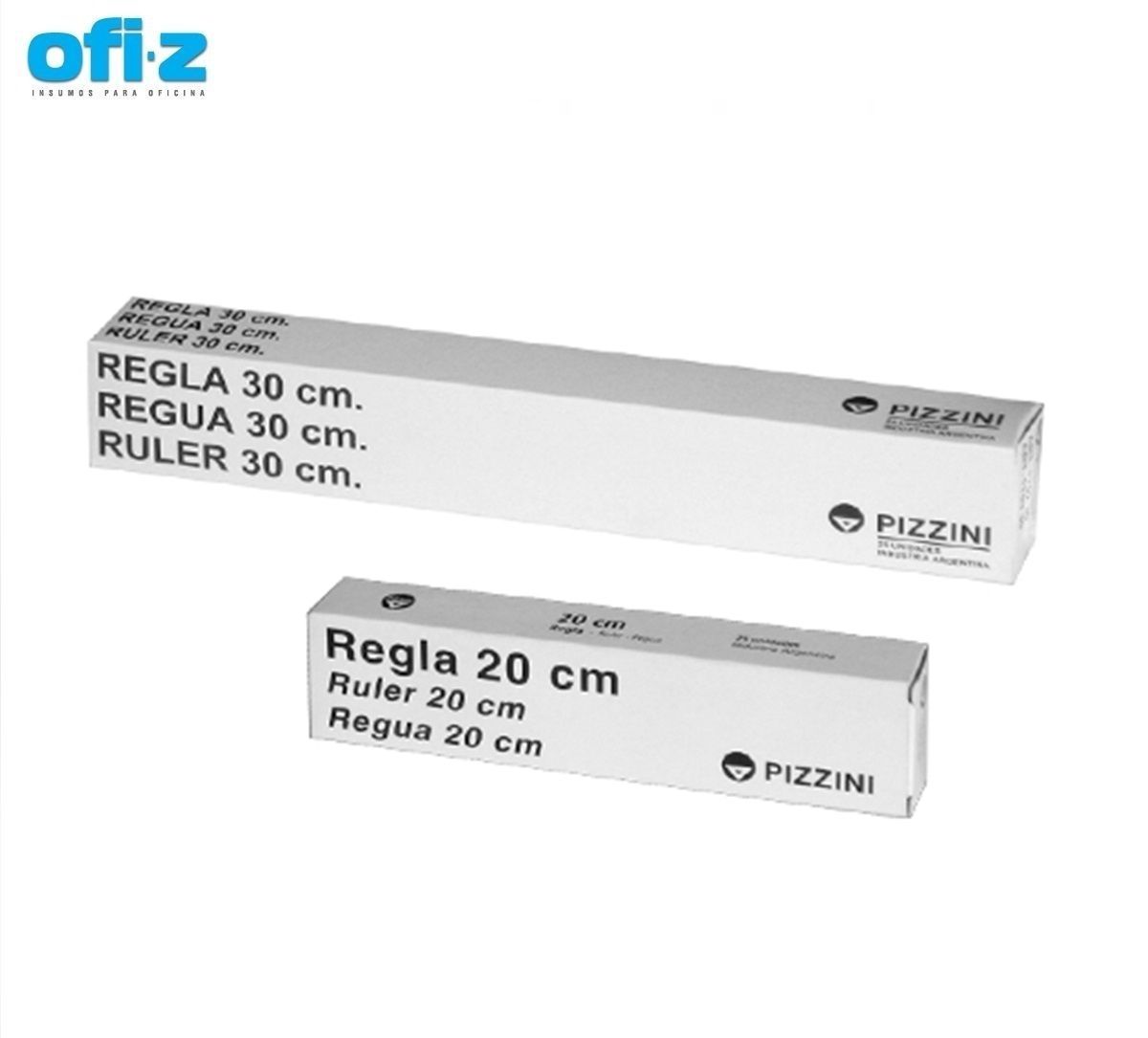 Regla acrílica humo Pizzini