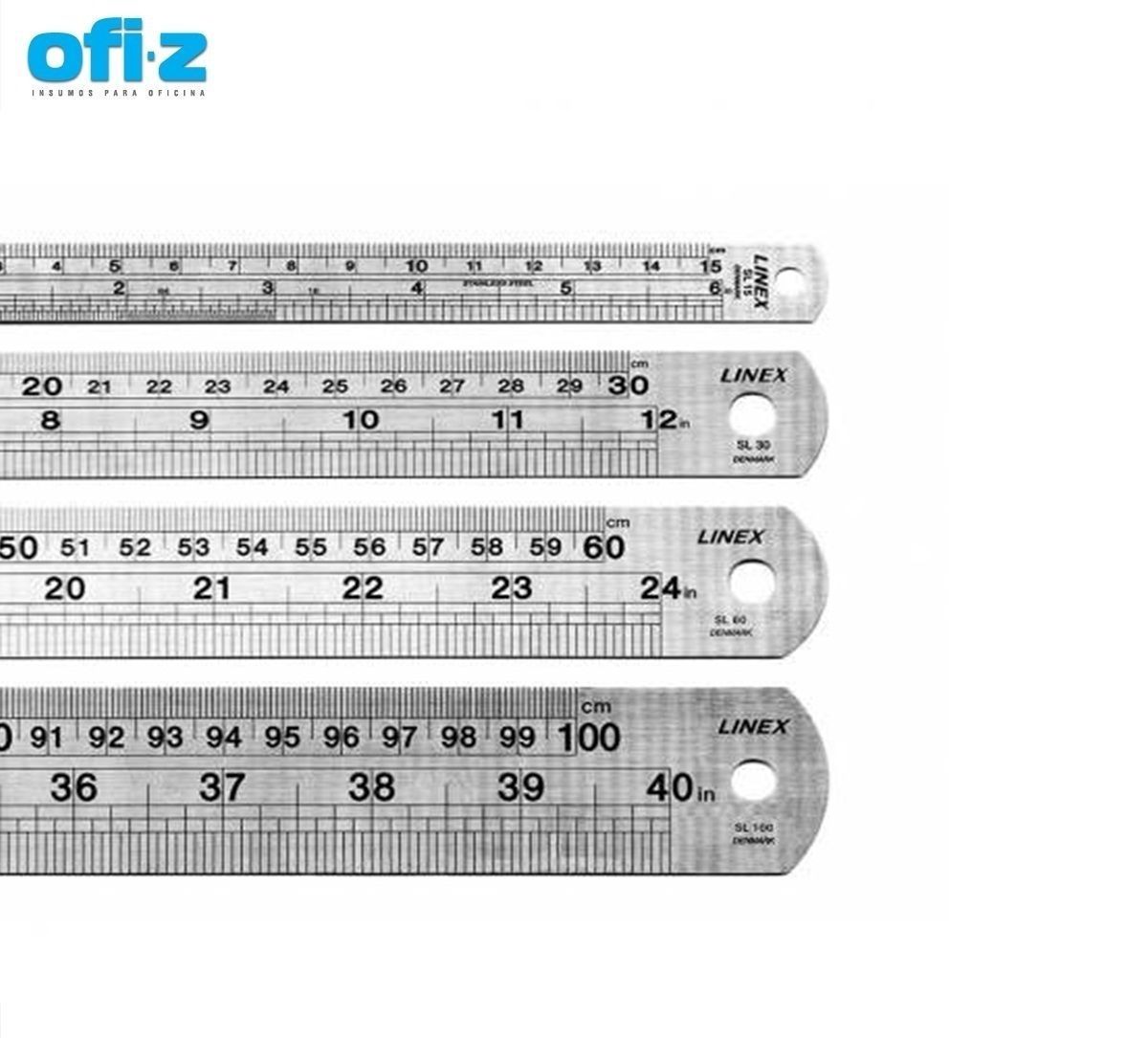 Regla de acero 60 centimetros