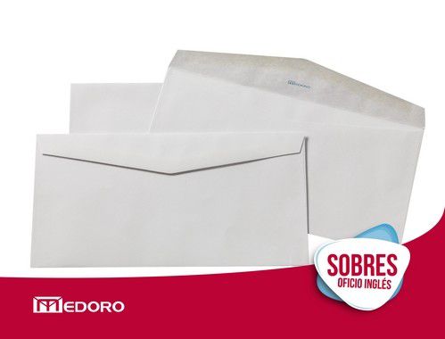 Sobre Oficio Ingles 12cm X 23.5cm Medoro Sin Venta