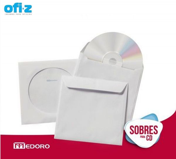 Sobre Para Cd O Dvd Medoro Sin Ventana