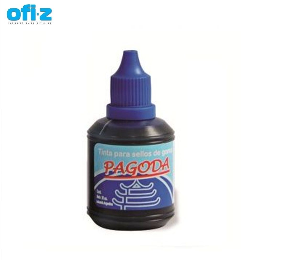 Tinta para sello 35 CC azul